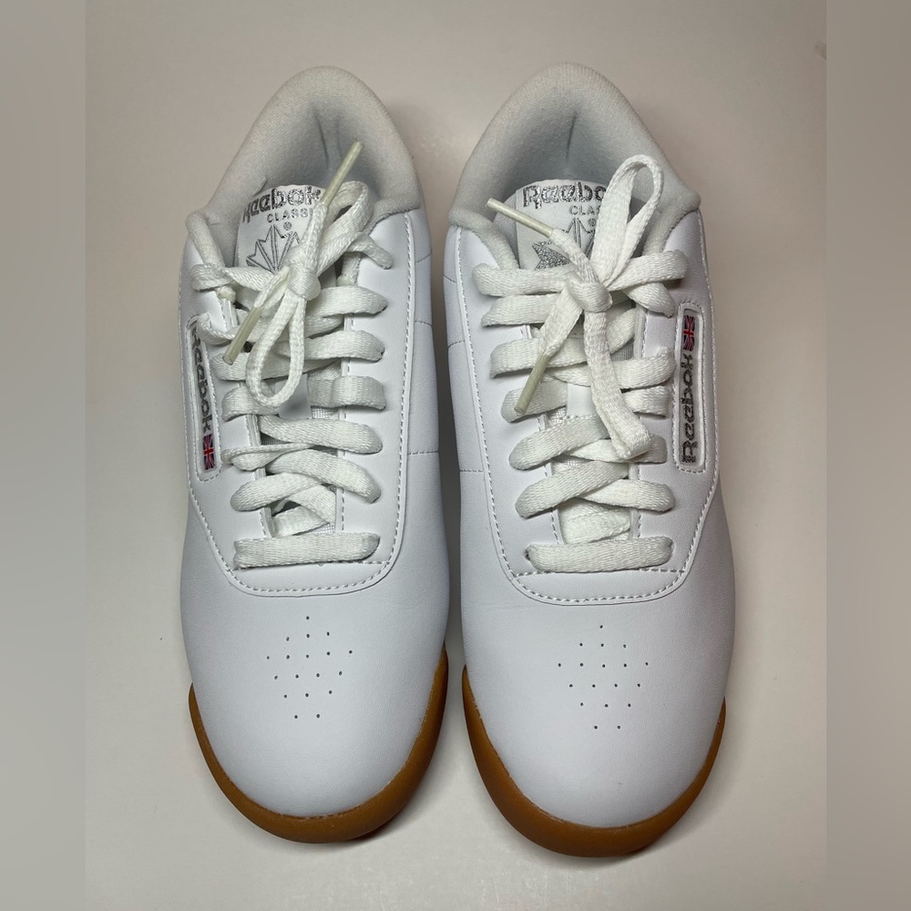 Women Reebok Classic Princess White Sneakers Size 8 BS8458